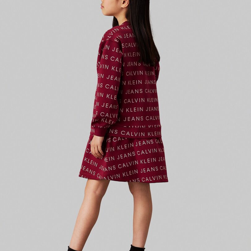 Calvin Klein Jeans Rochie  roșu bordeaux / alb preţ