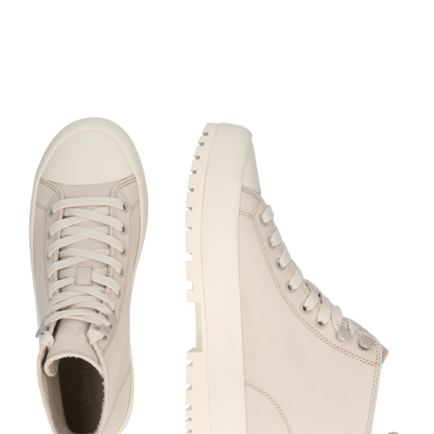 Calvin Klein Jeans Sneaker înalt  alb murdar