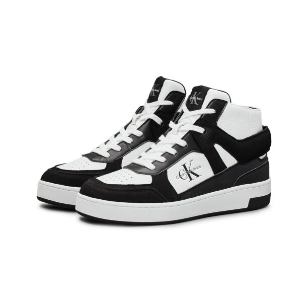 Calvin Klein Jeans Sneaker înalt  negru / alb