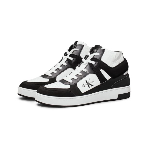 Calvin Klein Jeans Sneaker înalt  negru / alb