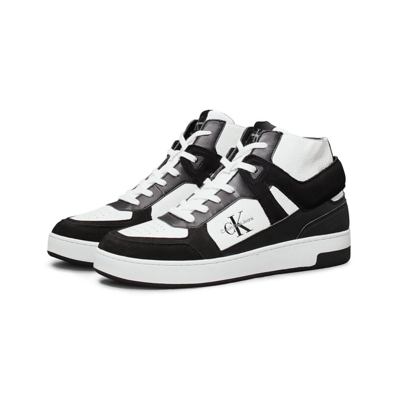 Calvin Klein Jeans Sneaker înalt  negru / alb
