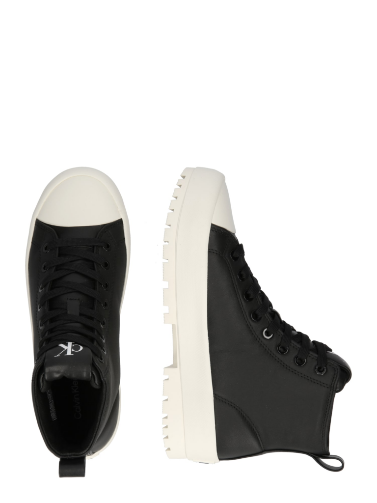 Calvin Klein Jeans Sneaker înalt  negru / alb