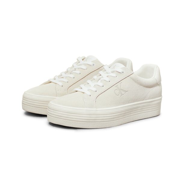 Calvin Klein Jeans Sneaker low  alb / alb murdar