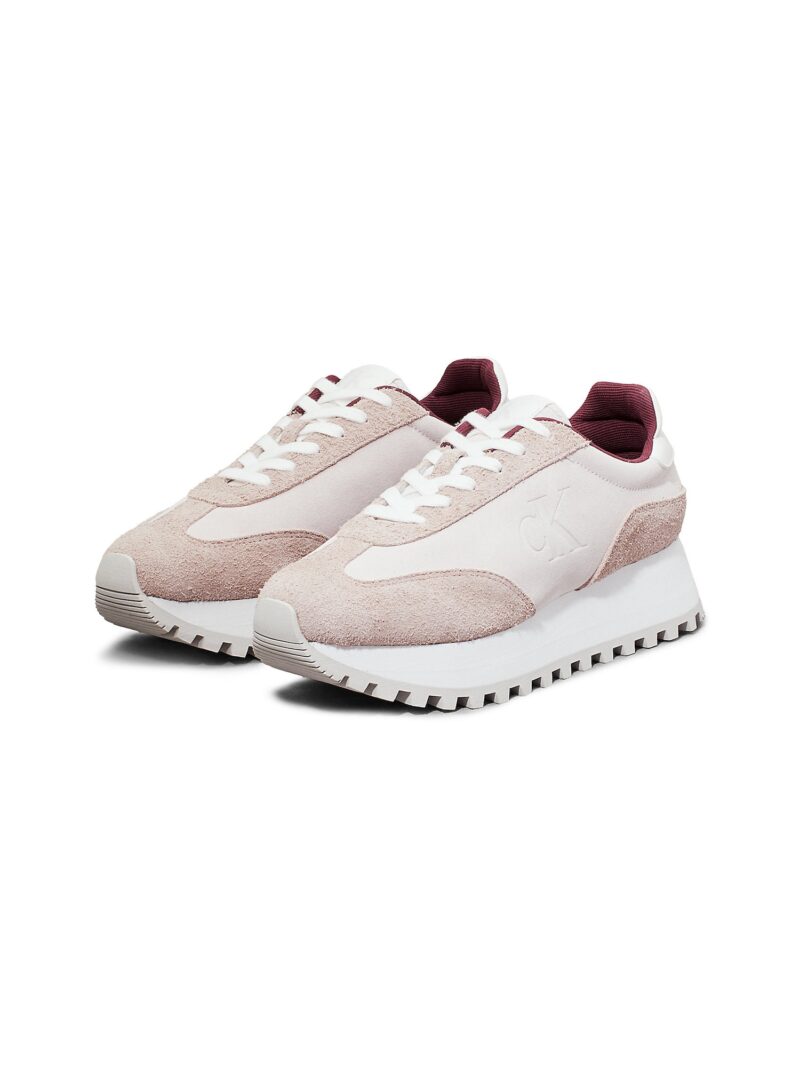 Calvin Klein Jeans Sneaker low  mauve / alb murdar