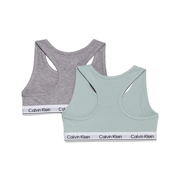 Calvin Klein Jeans Sutien  gri amestecat / verde deschis / negru / alb