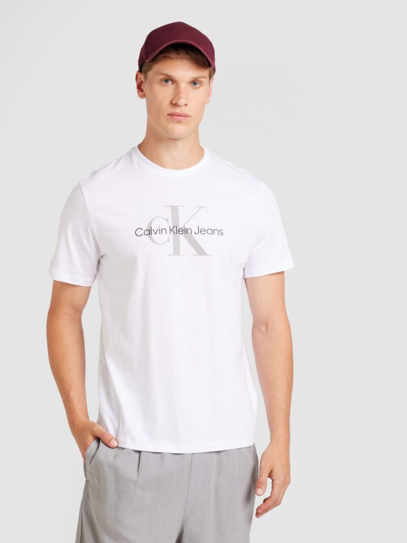 Calvin Klein Jeans Tricou 'HERO'  gri / negru / alb preţ