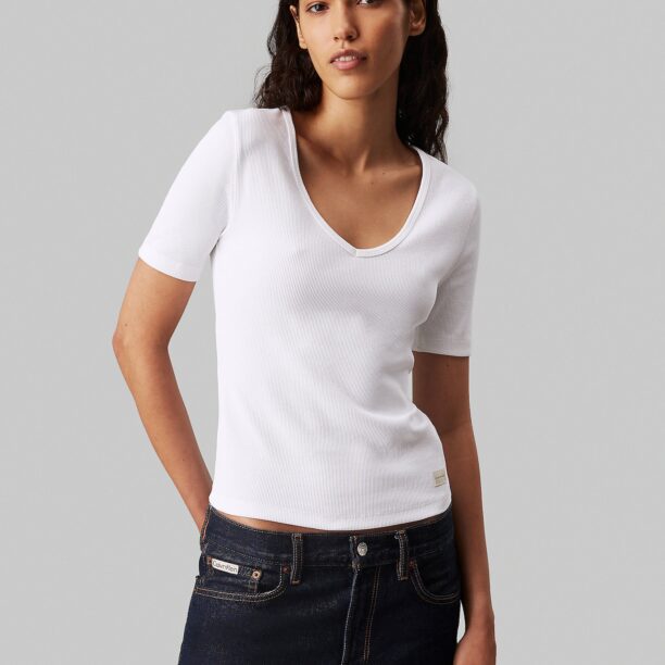 Calvin Klein Jeans Tricou  alb