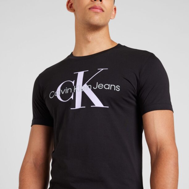 Calvin Klein Jeans Tricou  gri deschis / mov liliachiu / negru preţ