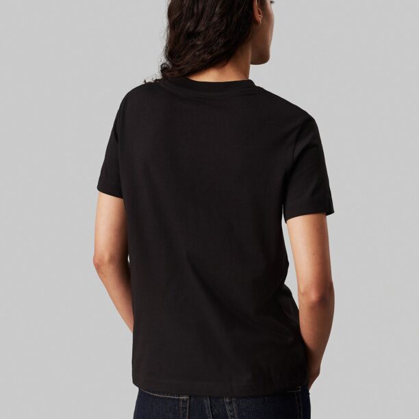 Calvin Klein Jeans Tricou  negru / alb preţ