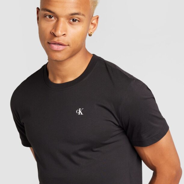 Calvin Klein Jeans Tricou  negru / alb preţ