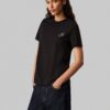 Calvin Klein Jeans Tricou  negru / alb