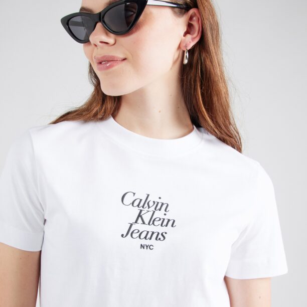 Preţ Calvin Klein Jeans Tricou  negru / alb