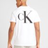 Calvin Klein Jeans Tricou  negru / alb