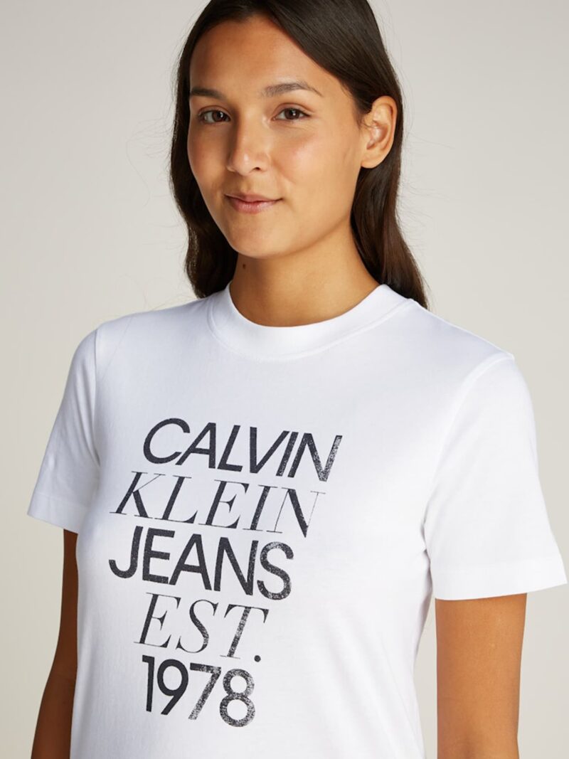 Original Calvin Klein Jeans Tricou  negru / alb