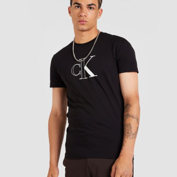 Calvin Klein Jeans Tricou  negru / alb murdar preţ