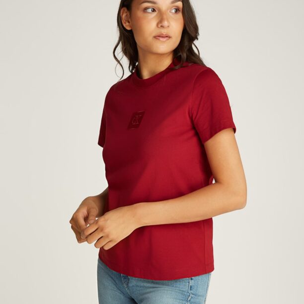 Calvin Klein Jeans Tricou  roșu bordeaux