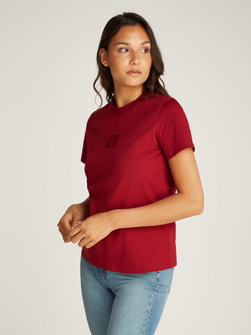 Calvin Klein Jeans Tricou  roșu bordeaux