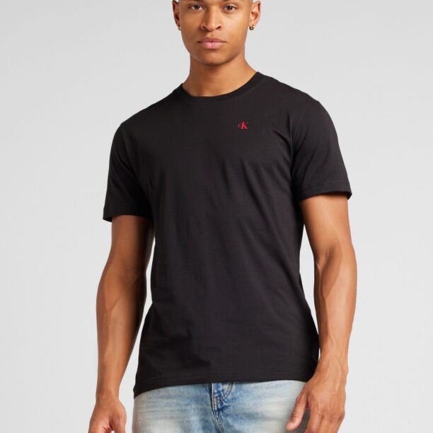 Calvin Klein Jeans Tricou  roșu / negru