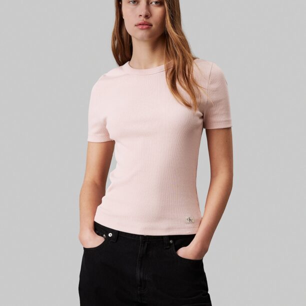 Calvin Klein Jeans Tricou  roz pastel