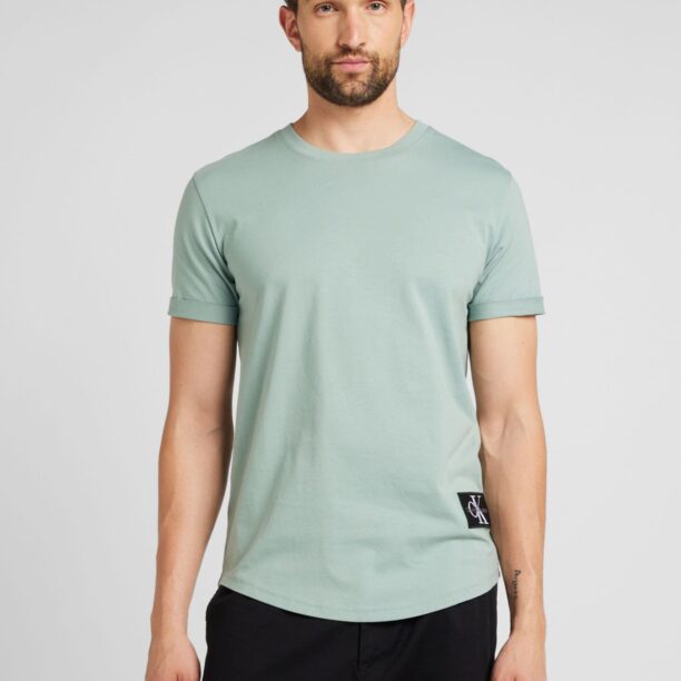 Calvin Klein Jeans Tricou  verde mentă / negru / alb preţ