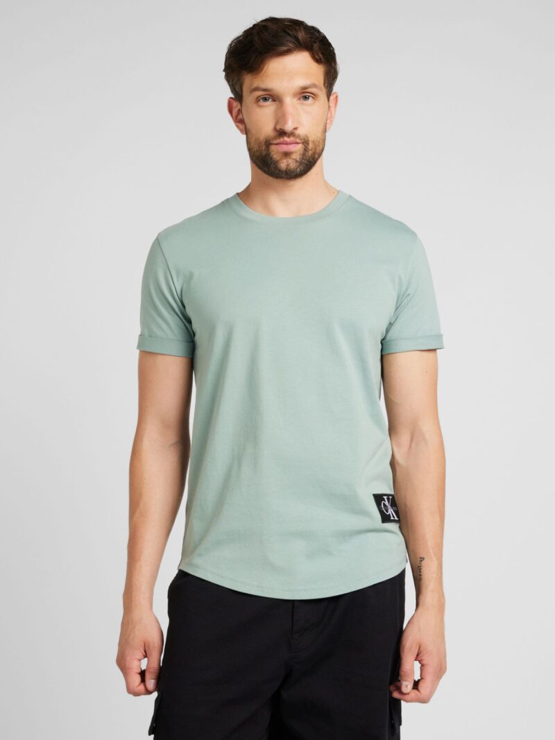 Calvin Klein Jeans Tricou  verde mentă / negru / alb preţ