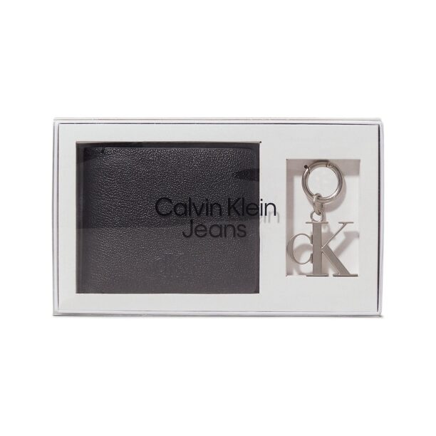 Calvin Klein Portofel  negru / argintiu