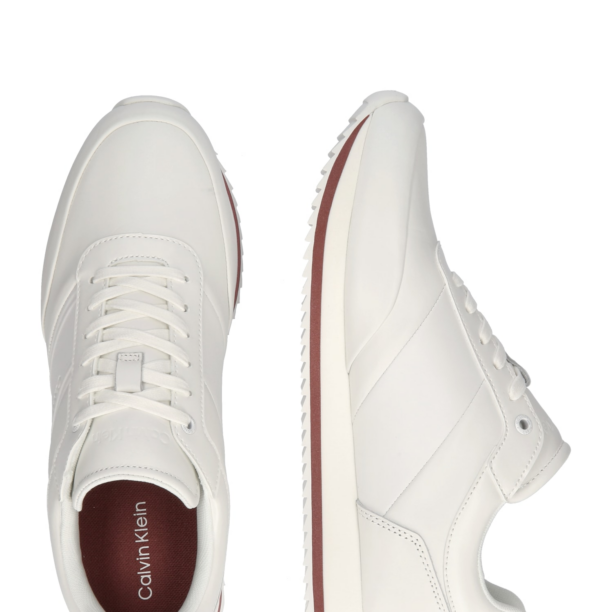 Calvin Klein Sneaker low  castaniu / alb