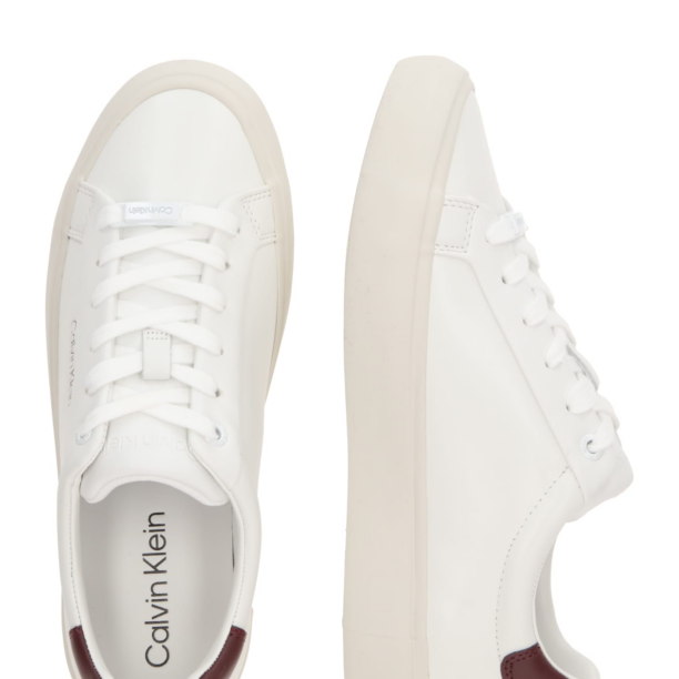 Calvin Klein Sneaker low  roșu burgundy / alb