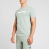 Calvin Klein Tricou  verde mentă / alb