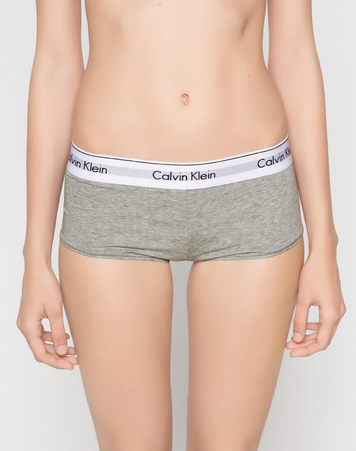 Calvin Klein Underwear Chiloți 'Boyshort'  gri amestecat / negru / alb
