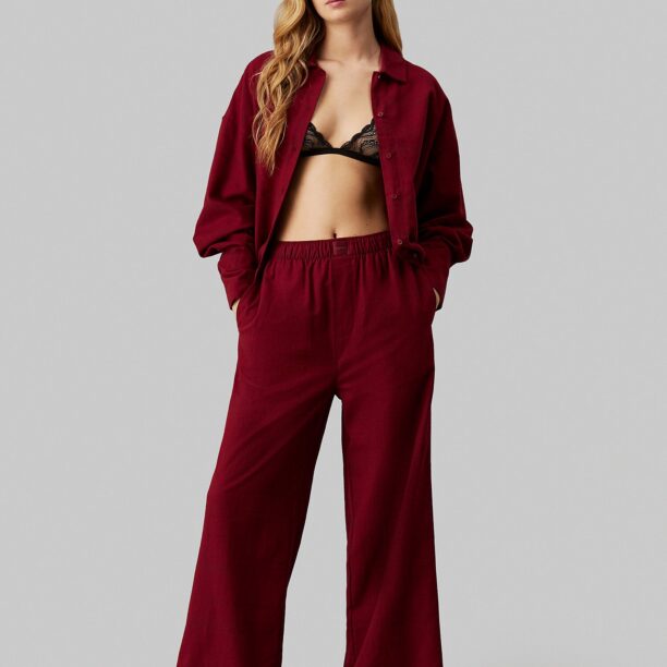 Preţ Calvin Klein Underwear Pantaloni de pijama  roșu bordeaux / roșu cireș