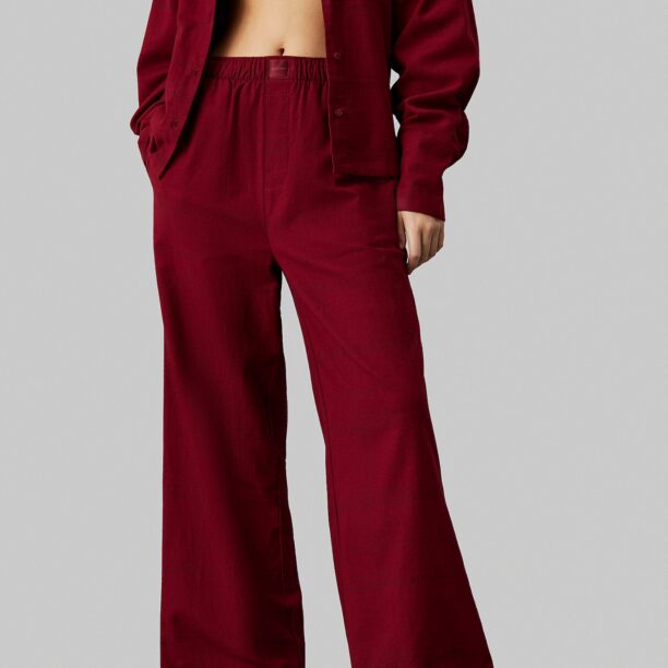 Calvin Klein Underwear Pantaloni de pijama  roșu bordeaux / roșu cireș