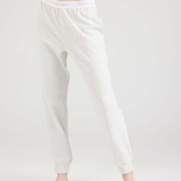 Calvin Klein Underwear Pantaloni de pijama  roz / alb / alb natural