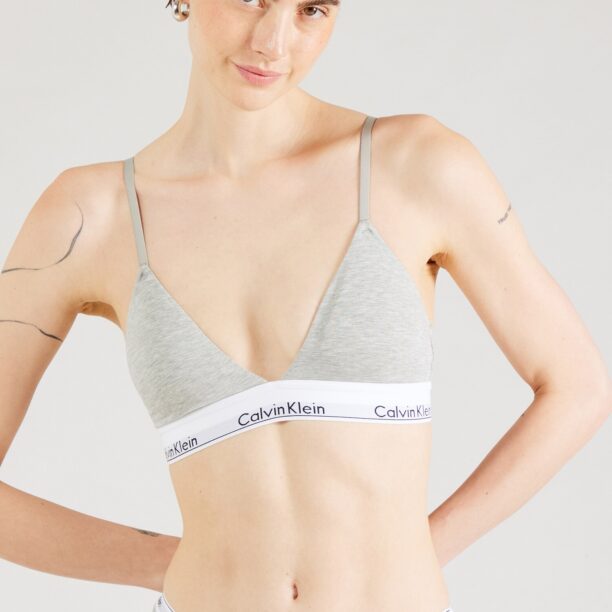 Calvin Klein Underwear Sutien  gri / negru / alb