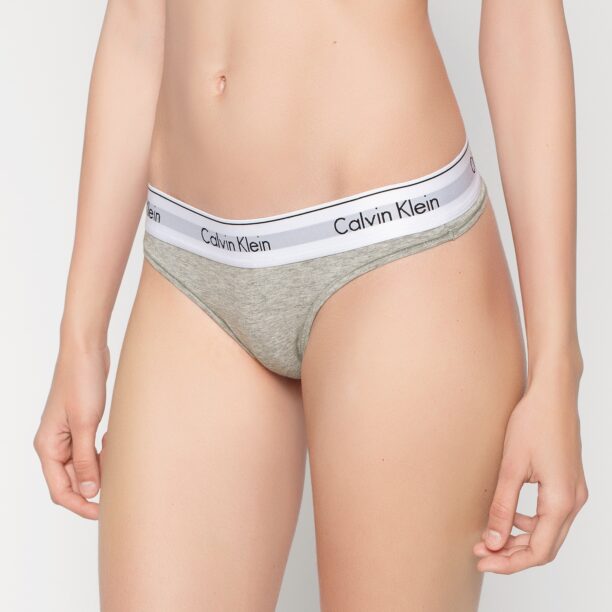 Calvin Klein Underwear Tanga  gri amestecat / negru / alb