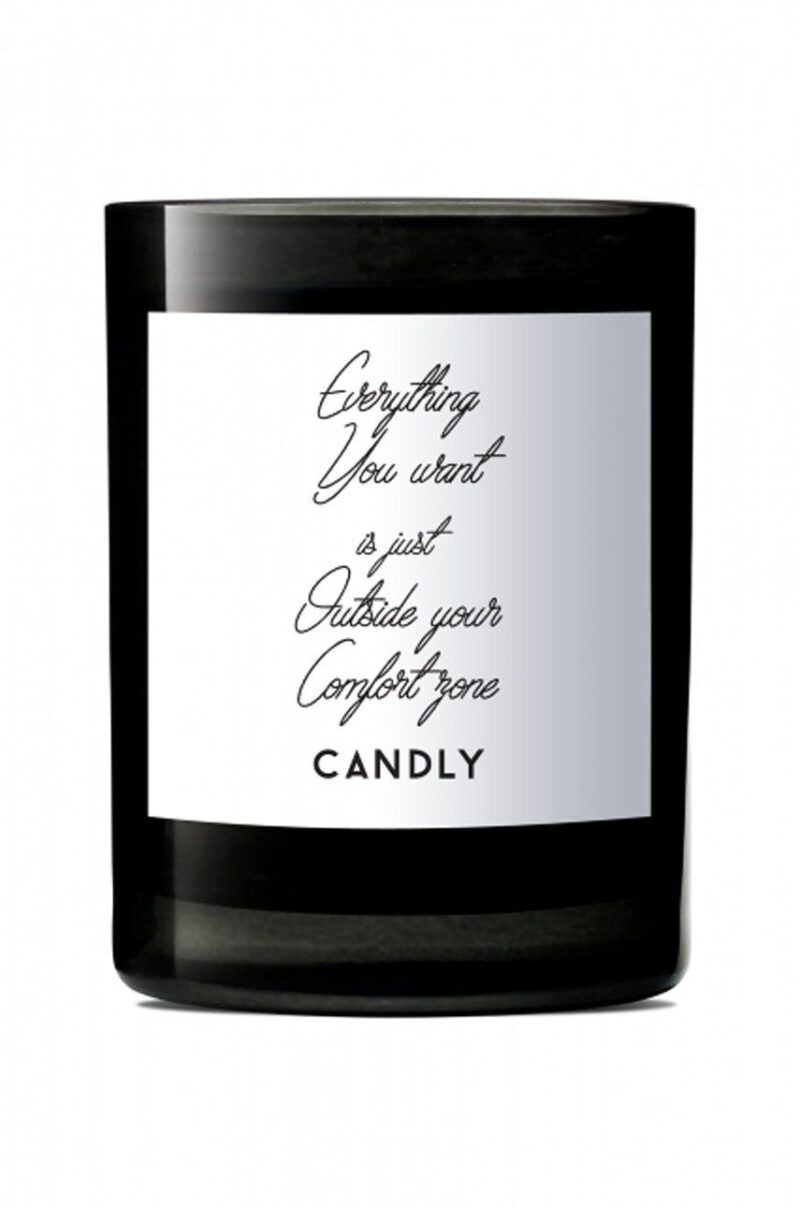 Candly - Lumanare parfumata de soia Everything you want is just outside your comfort zone 250 g