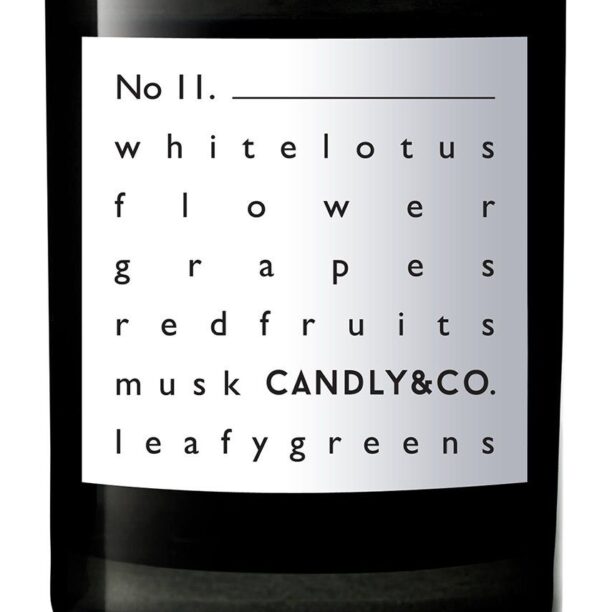 Candly Lumanare parfumata de soia No. 11 White Lotus & Musk