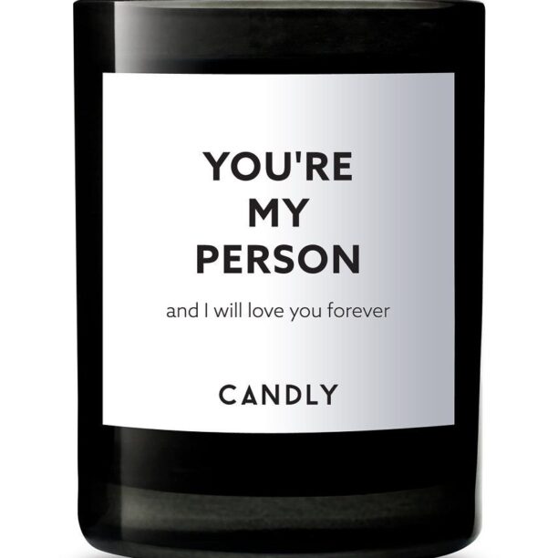 Candly - Lumanare parfumata de soia You're my person and I will love you forever 250 g