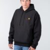 Carhartt WIP Bluză de molton 'American Script'  galben închis / negru