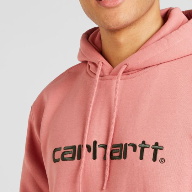 Carhartt WIP Bluză de molton  roz pal / negru