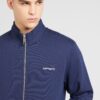 Carhartt WIP Hanorac  bleumarin / alb