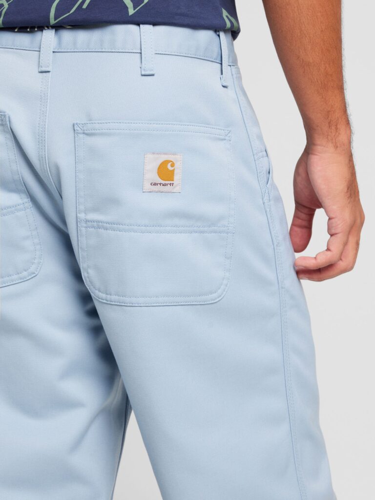 Carhartt WIP Pantaloni  albastru porumbel / portocaliu / alb preţ