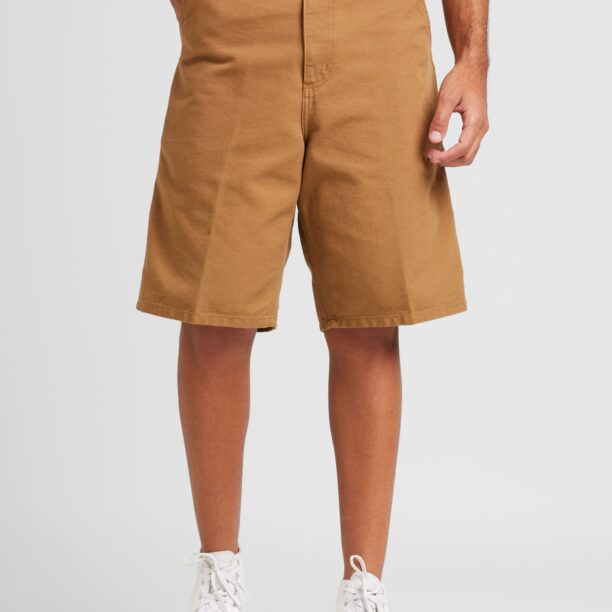 Carhartt WIP Pantaloni  maro caramel / portocaliu / alb