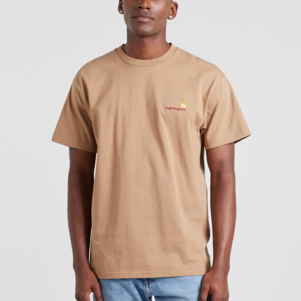 Carhartt WIP Tricou 'American Script'  maro deschis preţ