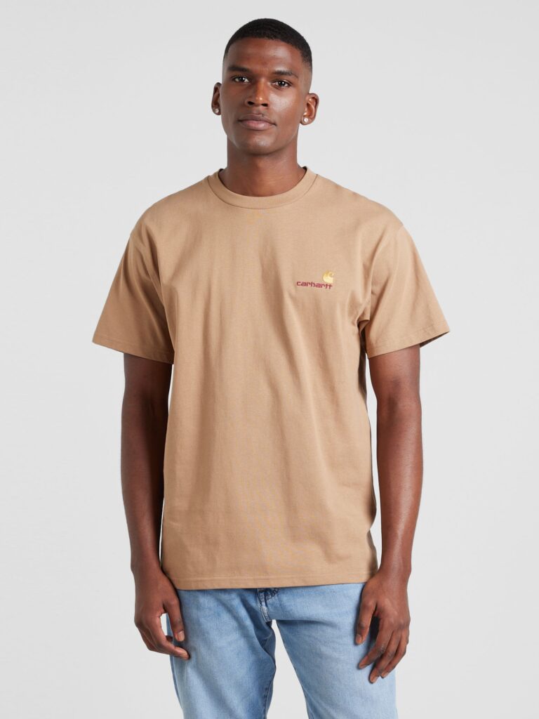 Carhartt WIP Tricou 'American Script'  maro deschis preţ