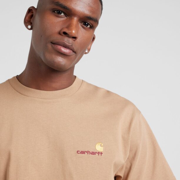 Cumpăra Carhartt WIP Tricou 'American Script'  maro deschis