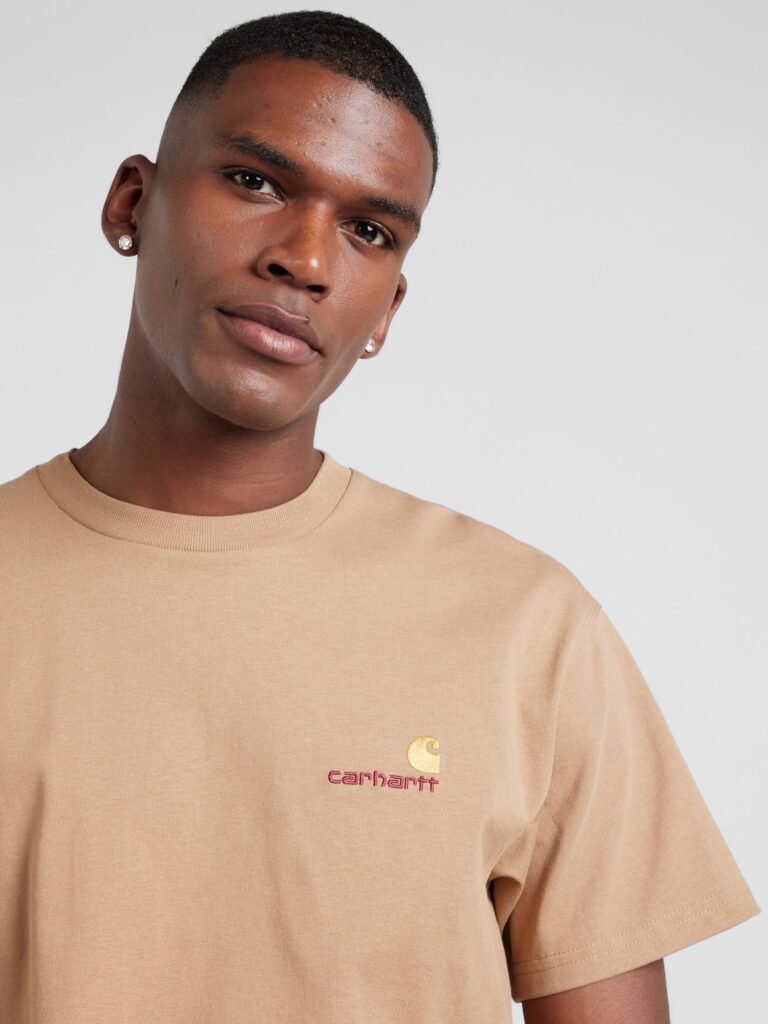 Cumpăra Carhartt WIP Tricou 'American Script'  maro deschis