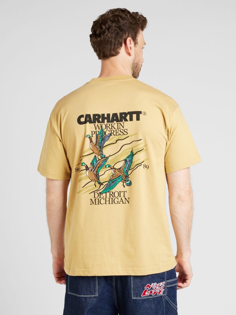 Carhartt WIP Tricou 'Ducks'  maro / galben lămâie / verde / negru