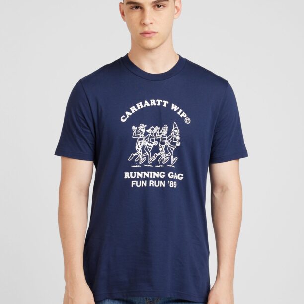 Cumpăra Carhartt WIP Tricou 'Fun Run'  bleumarin / alb