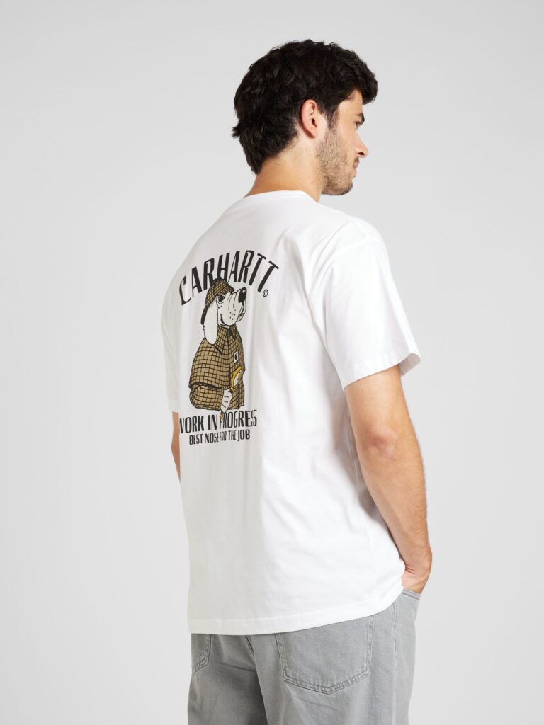 Cumpăra Carhartt WIP Tricou 'Inspector'  nisipiu / galben / negru / alb